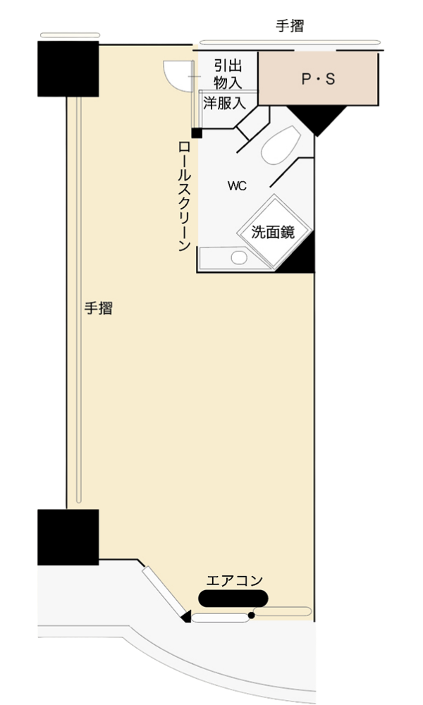 1人用個室 間取り図
